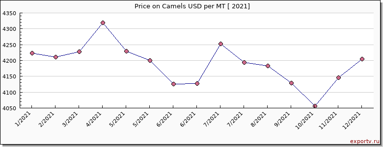 Camels price per year