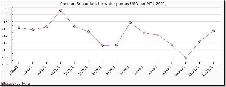 Repair kits for water pumps price per year