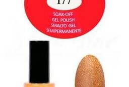 Tertio gel varnish Saturated golden with sparkles No. 177 10 ml