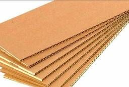 Corrugated cardboard in sheets