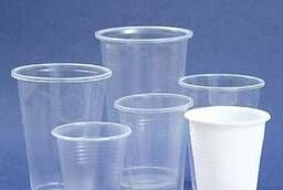 Одноразовый пластиковый стаканы в разных размерах