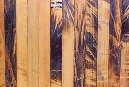 Бамбуковое полотно 0, 9м черепах. ламели 15мм золотая