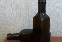 Бутылка стеклянная Мараска (Maraska) 100 мл оливкового цвета