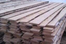 Unedged birch board 30x150x3000 natural. humidity