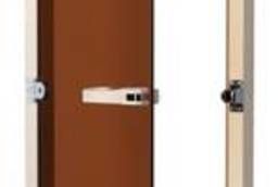 Дверь для бани SAWO 730-3SGA-L, бронза без порога, левая, осина