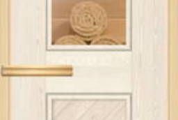 Дверь для сауны АКМА Арт-серия GlassJet С Легким Паром 7х19 (коробка -осина/липа)