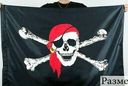 Флаг Пиратский Веселый Роджер 145 х 95 см