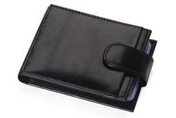 Case for 40 business cards, credit or discount cards, black