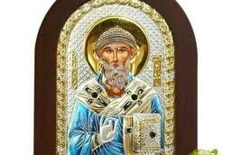 Икона Святитель Спиридон Тримифунтский Чудотворец в. ..