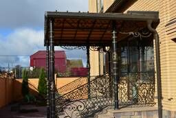 We will make an entrance group, canopy, canopy, porch, railings