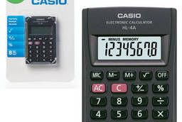 Калькулятор карманный Casio HL-4A-S, Компактный. ..