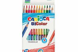 Карандаши двусторонние Carioca Bi-color, 12 штук, 24. ..