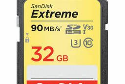 Карта памяти SDHC 32 GB Sandisk Extreme UHS-I U3, 90. ..