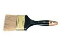 Кисть плоская Профи2, натуральная щетина, деревянная ручк