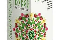 Collection of herbal teas Altai bouquet in pyramids