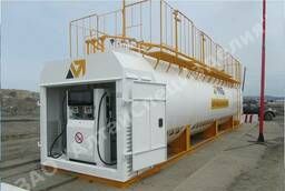 Container gas station 20 cubic meters for 3 types of fuel
