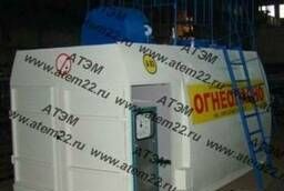 Container filling stations, mini gas stations, modular filling stations