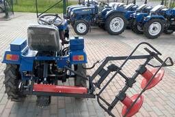 Rear-mounted rotary mower for mini-tractor