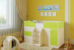 Кровать чердак детская мебель Астра-5