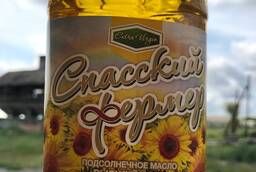 Unrefined cold pressed sunflower oil