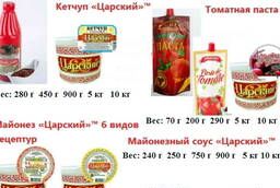 Mayonnaise sauce Tsarsky 15% pl. bucket 0, 9 kg