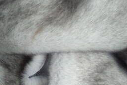 Мех искусственный длинноворсовый серый