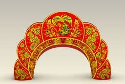 Надувная арка Хохломская роспись