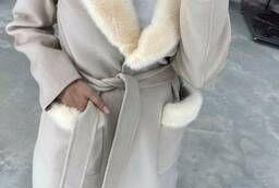 Coat with mink