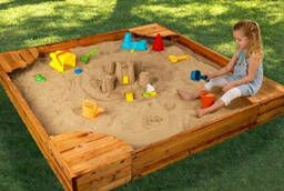 Песок в песочницы, детские площадки. Сертификат.
