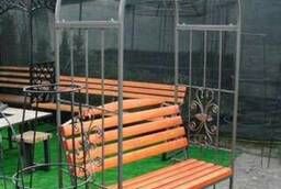 Садовая скамейка - арка металлическая (120х210 см)