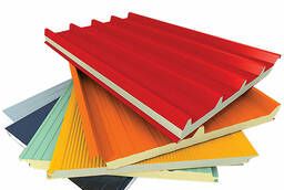 Roofing, wall sandwich panels. Installation