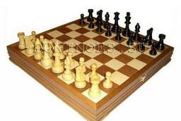 Шахматы классические стандартные деревянные утяжеленные. ..