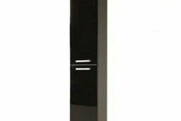 Шкаф-колонна Aquaton Мадрид М 1296-3. 95 черный глянец