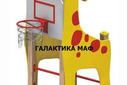 Спортивный элемент Жирафс баскетбольным кольцом Арт. 7022
