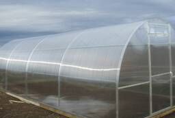 Arched polycarbonate greenhouse 3m  6m.