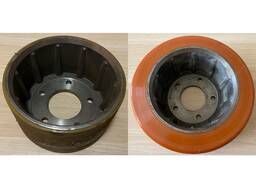 Восстановление полиуретанового покрытия колес и роликов для