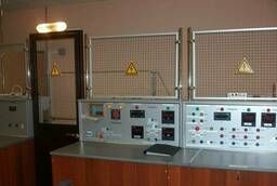 High-voltage laboratory for testing protective equipment