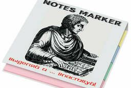 Закладки клейкие Notes Marker, 20х75 мм, 8 блоков х 40. ..