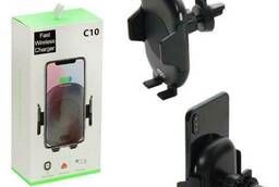 Car holder with QI 10W wireless charging and. ..