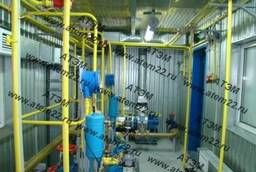 Block pumping stations, modular pumping units