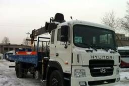 Бортовой грузовик Hyundai HD170 с манипулятором HIAB 190T
