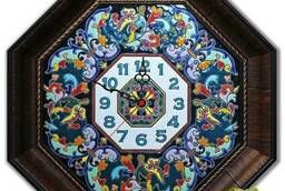 Часы настенные в стиле Cearco керамические восьмигранник. ..