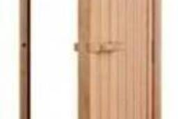 Дверь для бани SAWO 734-4SD, глухая деревянная с порогом, кедр