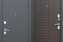 Дверь металлическая Гарда Муар 8мм венге (2050 х 860 левая)