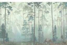 Affresco fresco Botanica Forest Foggy dawn Art. ID135992 m2