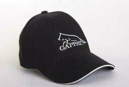 Gappay baseball cap, black, with a white stripe and a logo