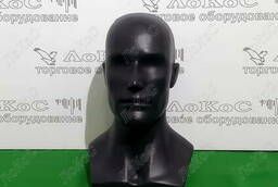 Голова мужская, облегчённая, цвет черный, Г-202М черный