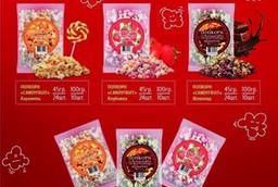 Ready-made popcorn in soft packaging