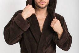 Adam robe with a hood (brown)