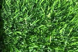 Artificial grass. Artificial turf installation.